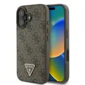 Guess iPhone 16 Mobilskal 4G Triangle Strass - Brun