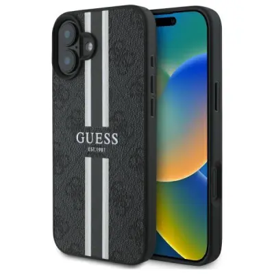 Guess iPhone 16 Mobilskal MagSafe 4G Printed Stripes