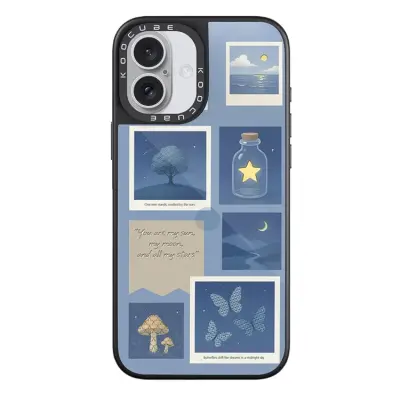 iPhone 16 Mobilskal MagSafe Aluminium Silikon (Style C)