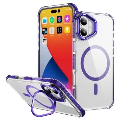 iPhone 16 Mobilskal MagSafe Kickstand - Lila