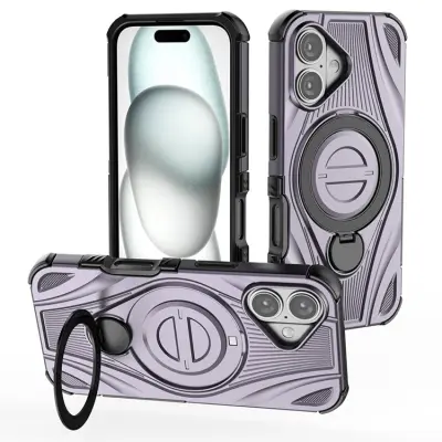 iPhone 16 Mobilskal MagSafe Magnetic Kickstand - Lila