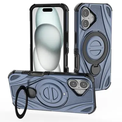 iPhone 16 Mobilskal MagSafe Magnetic Kickstand - Blå