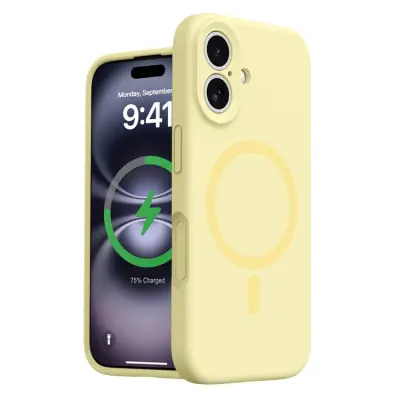 iPhone 16 Mobilskal MagSafe Precise Cutouts - Gul