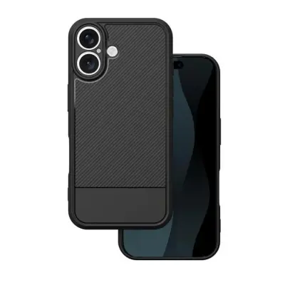 iPhone 16 Mobilskal Simple Carbon - Svart