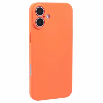 iPhone 16 Mobilskal Skin-Touch Rubberized PC - Orange