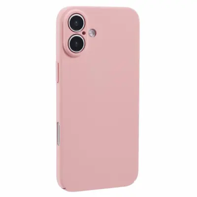 iPhone 16 Mobilskal Skin-Touch Rubberized PC - Rosa