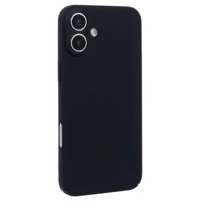 iPhone 16 Mobilskal Skin-Touch Rubberized PC - Svart