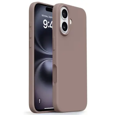 iPhone 16 Mobilskal Ultra Thin Silikon - Chestnut Brun