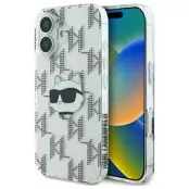 Karl Lagerfeld iPhone 16 Mobilskal IML Choupette Head Electroplated