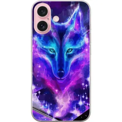 Mobilskal till Apple iPhone 16 med Neon Varg