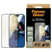 PanzerGlass iPhone 16 Härdat Glas Skärmskydd Ultra-Wide Eyecare - Clear