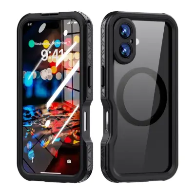 Shellbox iPhone 16 Mobilskal MagSafe GT Vattentät - Svart