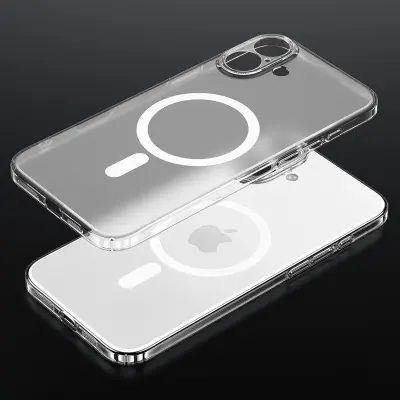 SULADA iPhone 16 Mobilskal MagSafe PC+TPU Matt Genomskinlig