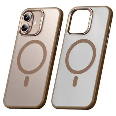 SULADA iPhone 16 Mobilskal MagSafe Ultra-Tunn PC+TPU Guld