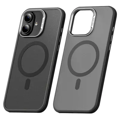 SULADA iPhone 16 Mobilskal MagSafe Ultra-Tunn PC+TPU Svart