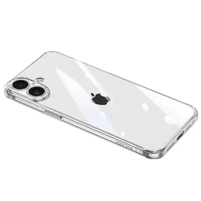 SULADA iPhone 16 Mobilskal TPU + Härdat Glas Stöttåligt Transparent