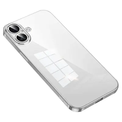 SULADA iPhone 16 Mobilskal Ultra-Tunt Elektropläterat TPU Klar - Silver