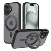 Tech-Protect iPhone 16 Mobilskal Magsafe Magring - Matt Svart