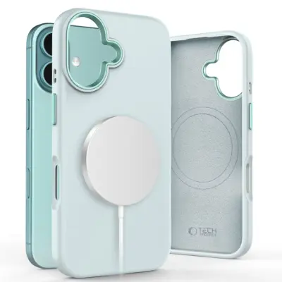 Tech-Protect iPhone 16 Mobilskal Magsafe Pure Silikon - Himmelsblå