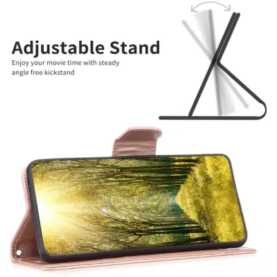 Trolsk Imprint Butterflies Wallet (iPhone 16) - Grå