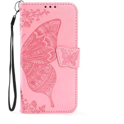 Trolsk Plånboksfodral med Fjäril (iPhone 16) - Ljuslila