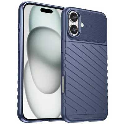 Trolsk Thunder Case (iPhone 16) - Blå