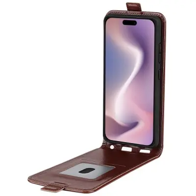 Trolsk Vertical Flip Cover (iPhone 16) - Svart