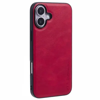 X-LEVEL Bojue-3 iPhone 16 Mobilskal Anti-Scratch Röd