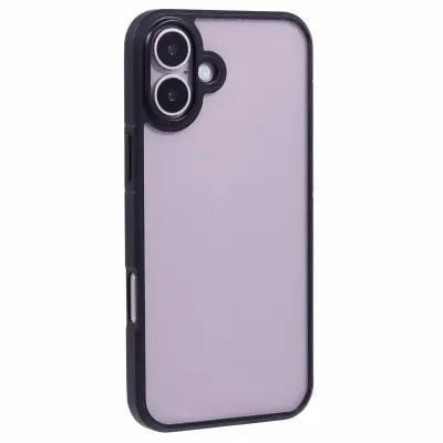 X-LEVEL iPhone 16 Mobilskal Akryl+Silicone Anti-Scratch Svart