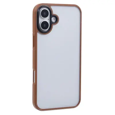 X-LEVEL iPhone 16 Mobilskal Akryl+Silikon Anti-Scratch Klar - Guld