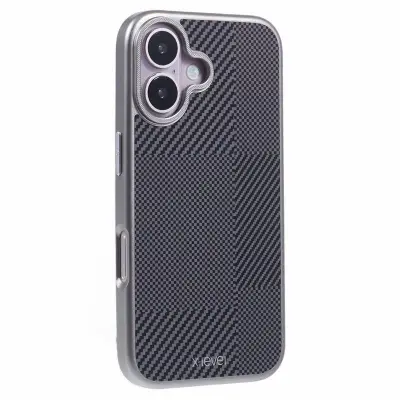 X-LEVEL iPhone 16 Mobilskal Anti-Scratch PC Hård - Grå