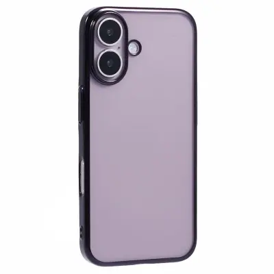 X-LEVEL iPhone 16 Mobilskal Hård PC Transparent Stöttålig Svart