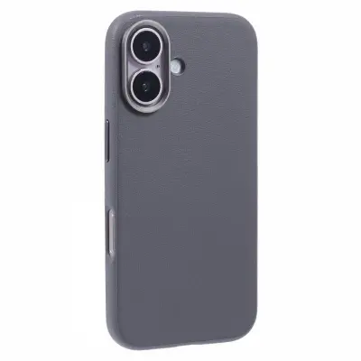 X-LEVEL iPhone 16 Mobilskal PU Läder Hård PC Stöttålig Grå