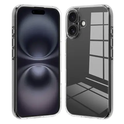 XUNDD iPhone 16 Mobilskal Klart Anti-Scratch Hård PC Mobil Fodral