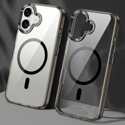 XUNDD iPhone 16 Mobilskal MagSafe TPU+Acrylic Skydd - Svart