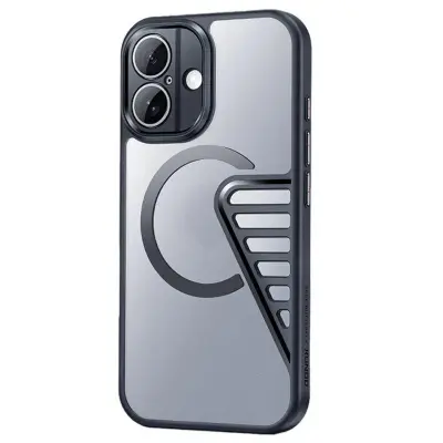 XUNDD XDD-0007 iPhone 16 Mobilskal MagSafe TPU+PC Svart