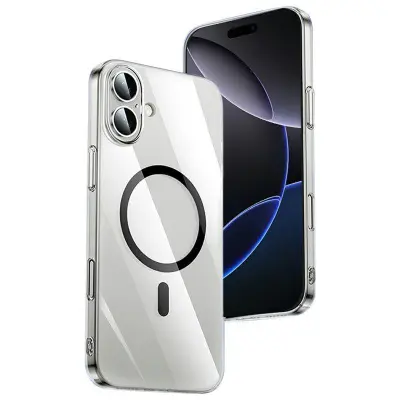XUNDD XDD-0010 iPhone 16 Mobilskal MagSafe Ultra-Tunn Klar Svart