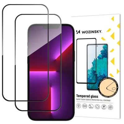 [2-Pack] Wozinsky iPhone Air Härdat Skärmskydd Full Glue - Svart