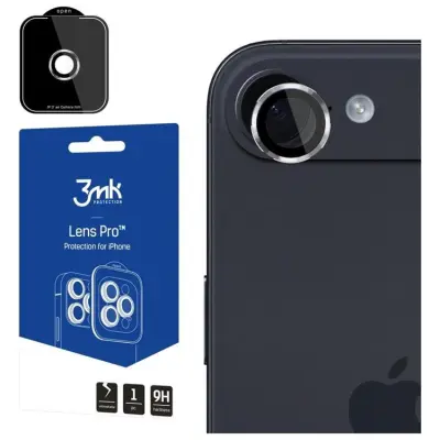 3MK iPhone Air Kameralinsskydd Härdat Glas Lens Pro - Silver