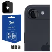 3MK iPhone Air Kameralinsskydd Härdat Glas Lens Pro - Svart