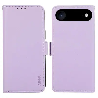 ABEEL iPhone Air Plånboksfodral Konstläder med RFID-Skydd - Lila