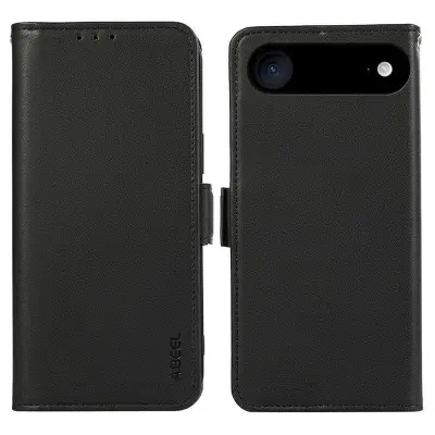 ABEEL iPhone Air Plånboksfodral Konstläder med RFID-Skydd - Svart