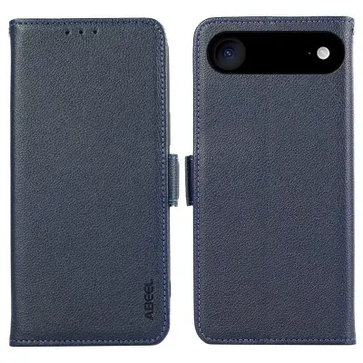 ABEEL iPhone Air Plånboksfodral Litchi Textur Konstläder RFID-Skydd Blå