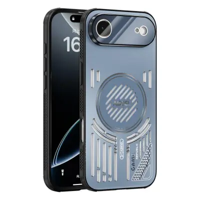 ABEEL iPhone Air Skal Aluminium + PC + TPU - Blå