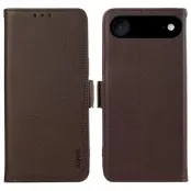 ABEEL iPhone Air Skal Litchi Textur Läder RFID Skydd - Brun