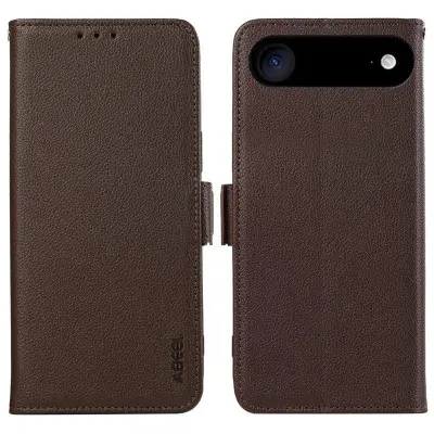 ABEEL iPhone Air Skal Litchi Textur Läder RFID Skydd - Brun