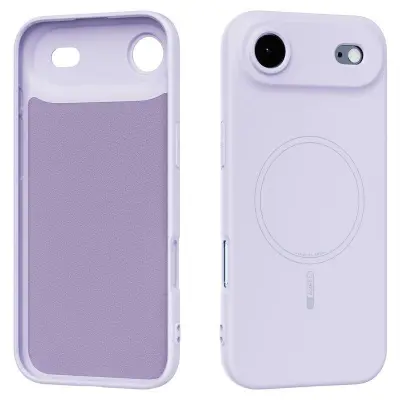 ABEEL iPhone Air Mobilskal MagSafe Kompatibel Lila Silikon
