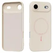 ABEEL Mobilskal till iPhone Air MagSafe Kompatibel Silikon Beige