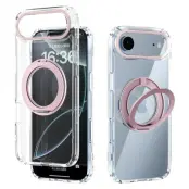ABEEL Q-LUCK iPhone Air Skal Shockproof Med Kickstand Rosa