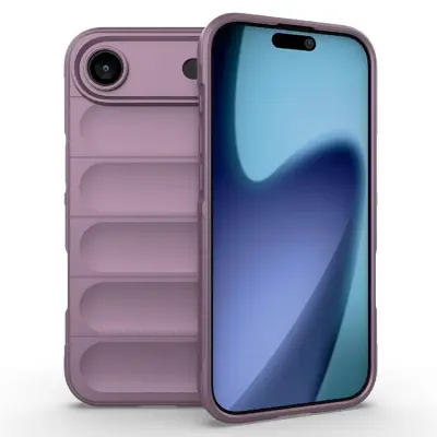 AMORUS iPhone Air Mobilskal Shockproof TPU Rugged - Ljuslila